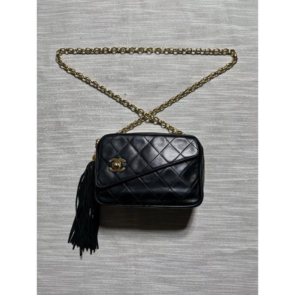 CHANEL Bijoux Camera Bag Vintage 1991-1994 24k Gold Plated Hardware